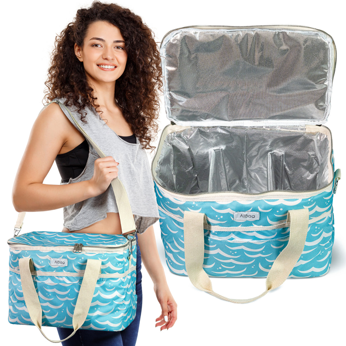 Torba termiczna - Niebieska 17 l