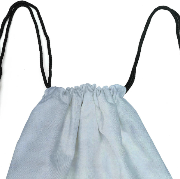 Plecak worek poliestrowy z nadrukiem Aniołki Biały