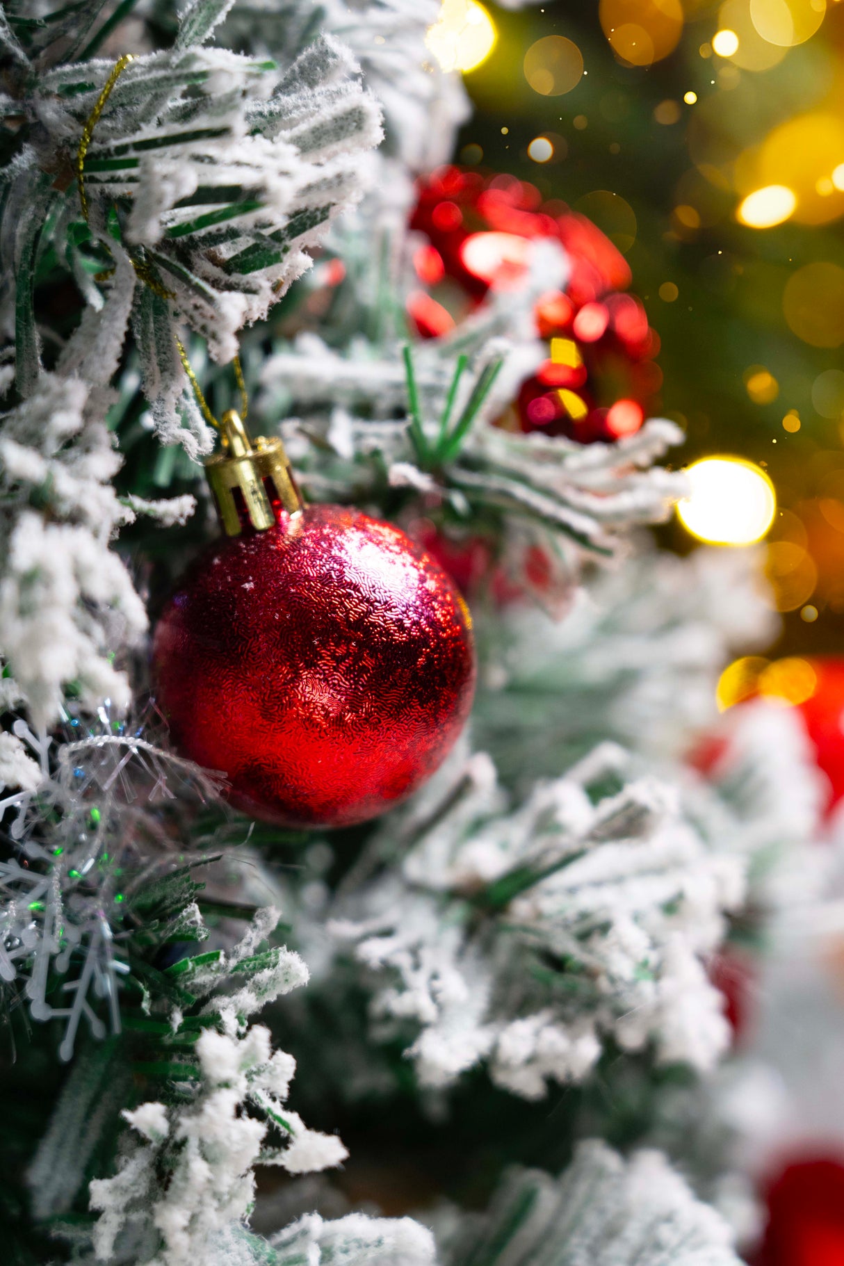 Bombki choinkowe Czerwone zestaw 100szt.