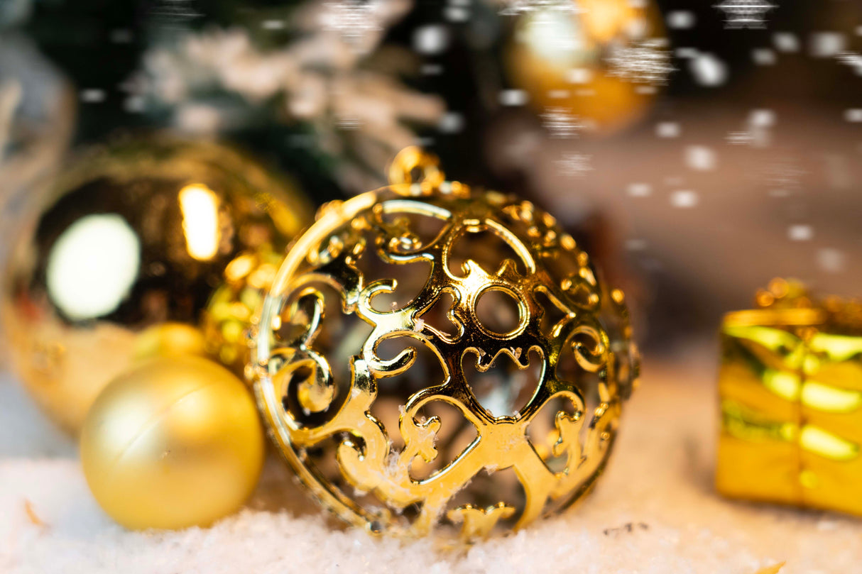 Bombki świąteczne Złote zestaw 100szt.