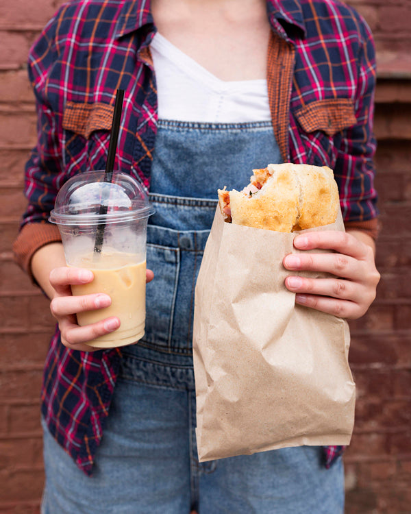 Torba Fałdowa 180x340mm Brązowa 1000szt.