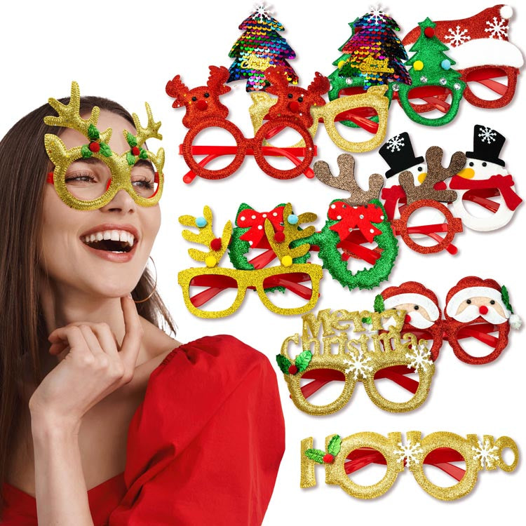 Okulary z motywem świątecznym 12szt.