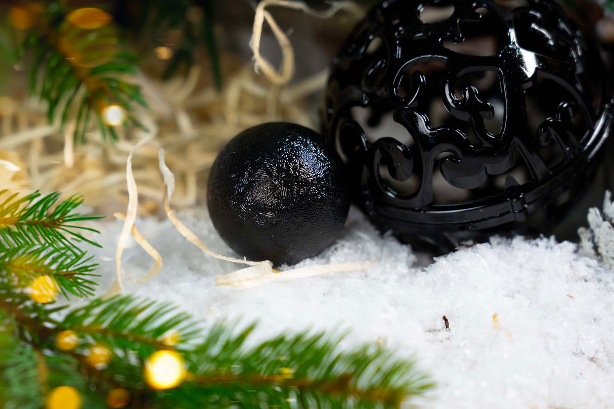 Bombki choinkowe Czarne zestaw 100szt.