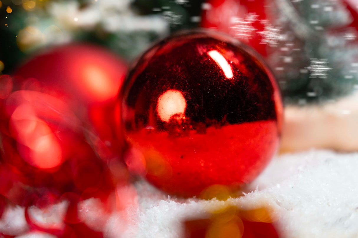 Bombki choinkowe Czerwone zestaw 100szt.