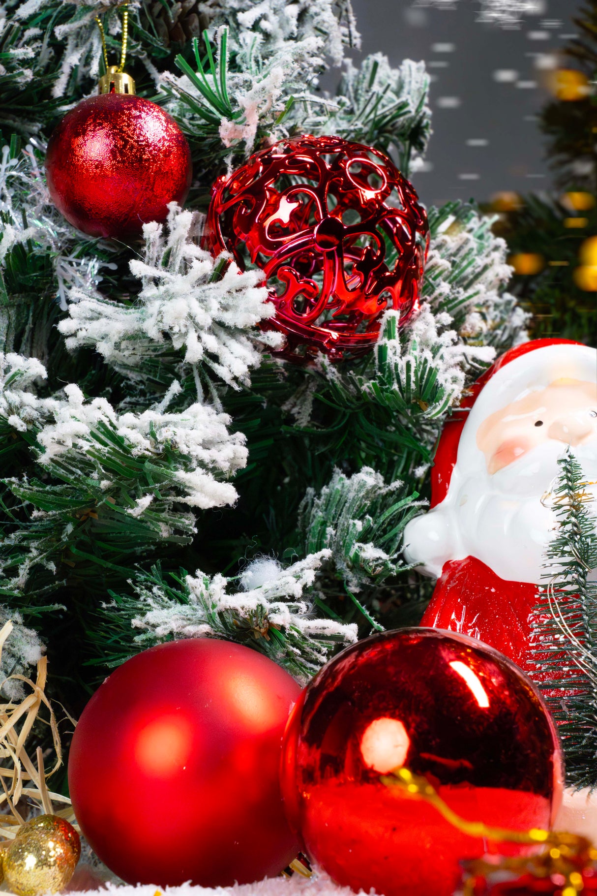 Bombki choinkowe Czerwone zestaw 100szt.