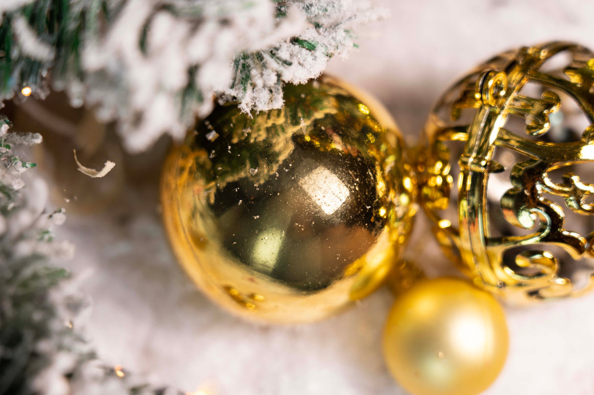 Bombki świąteczne Złote zestaw 100szt.