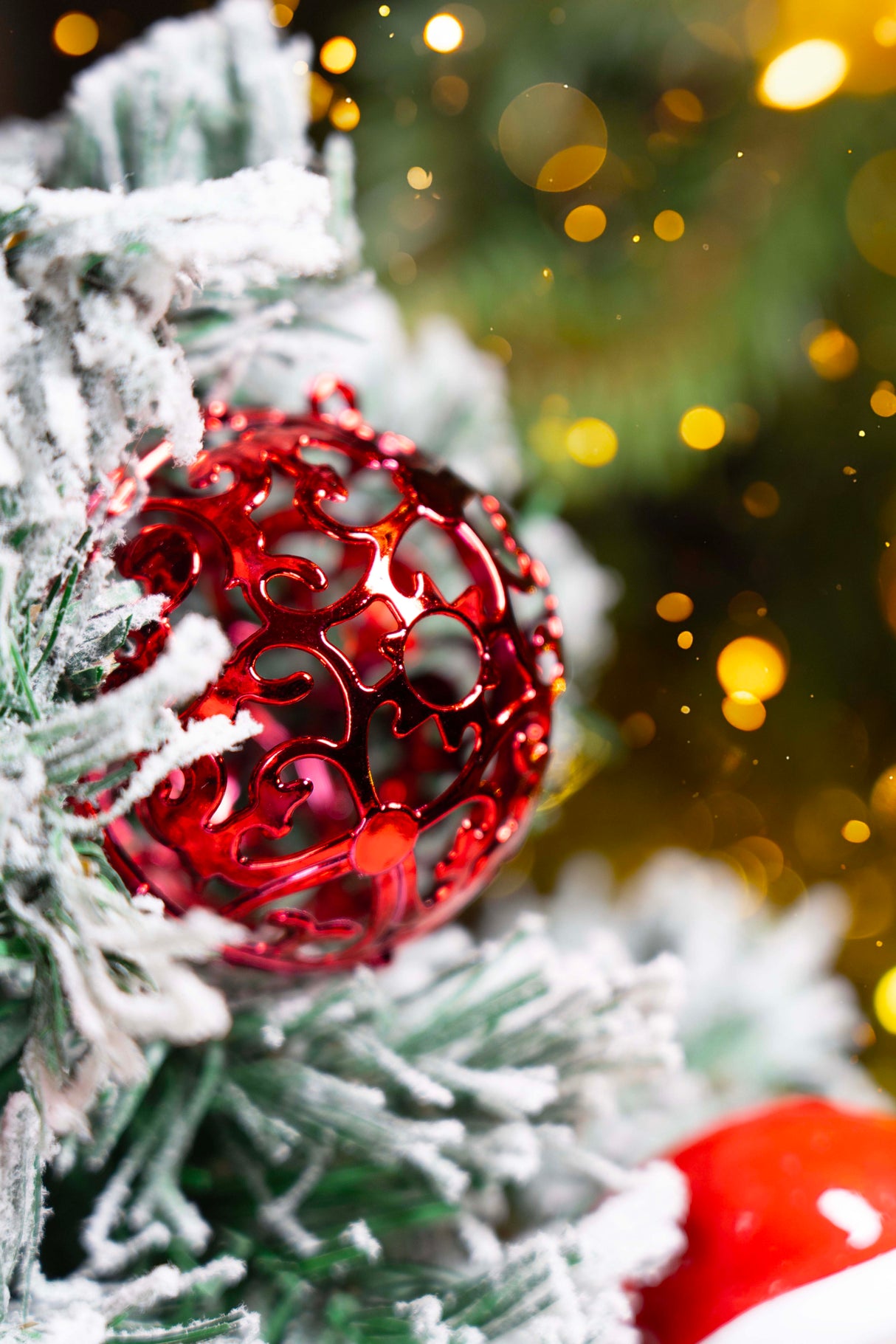 Bombki choinkowe Czerwone zestaw 100szt.