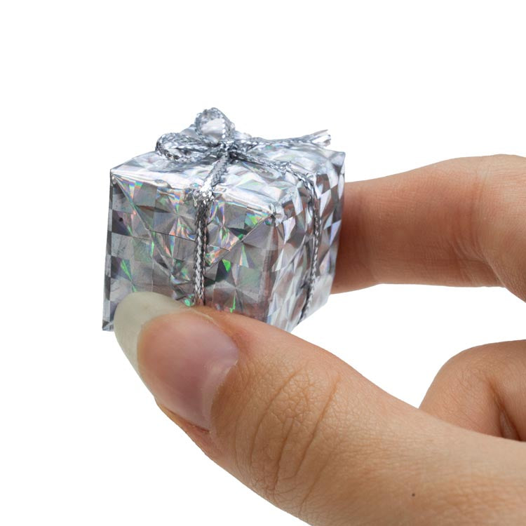 Bombki świąteczne mini prezenty zestaw 12szt.