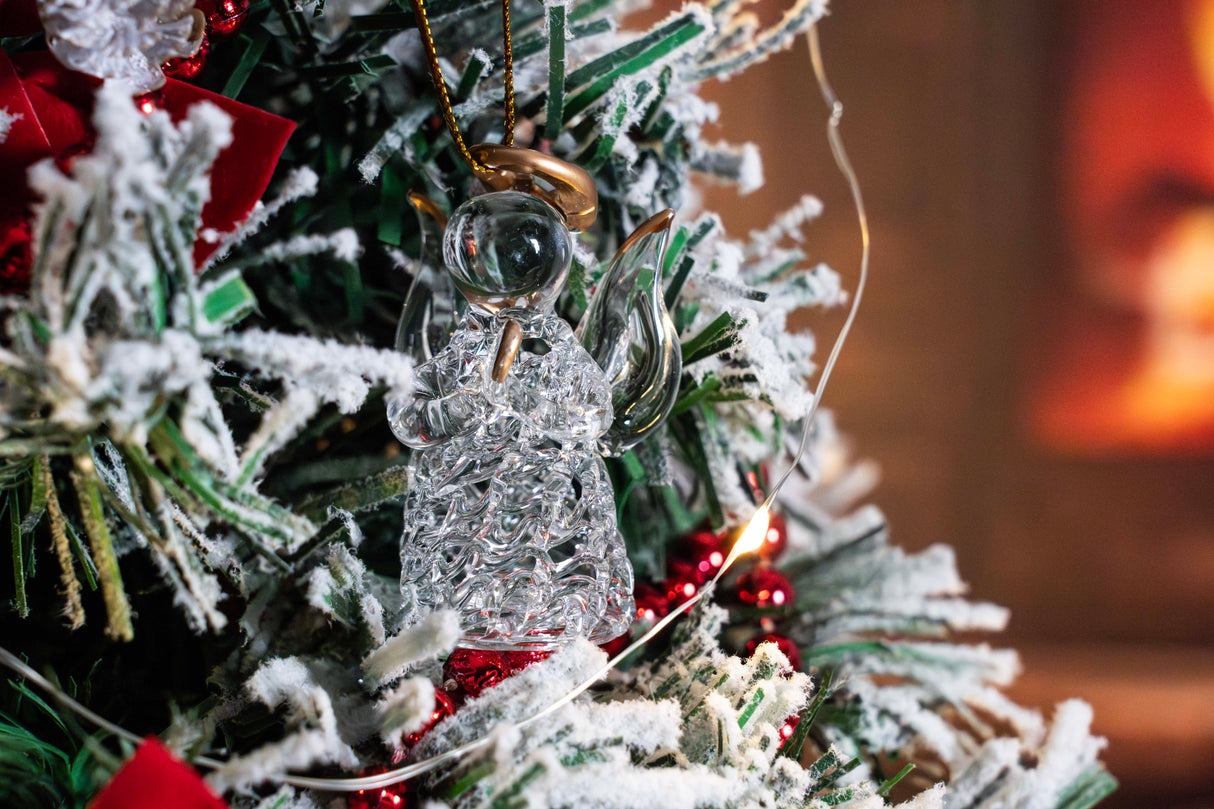 Kryształowe Aniołki na choinkę 6 szt.