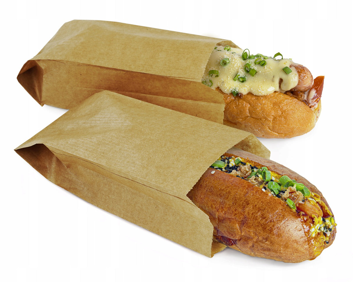 Torebka fałdowa 70x170 Brązowa 250szt.