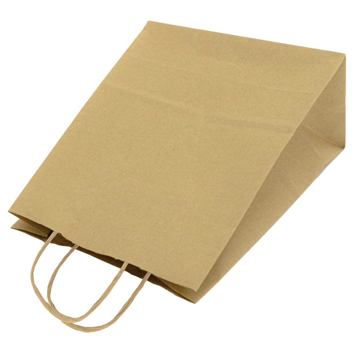 Torba papierowa z uchwytem skręcanym 180x80x225mm Brązowa