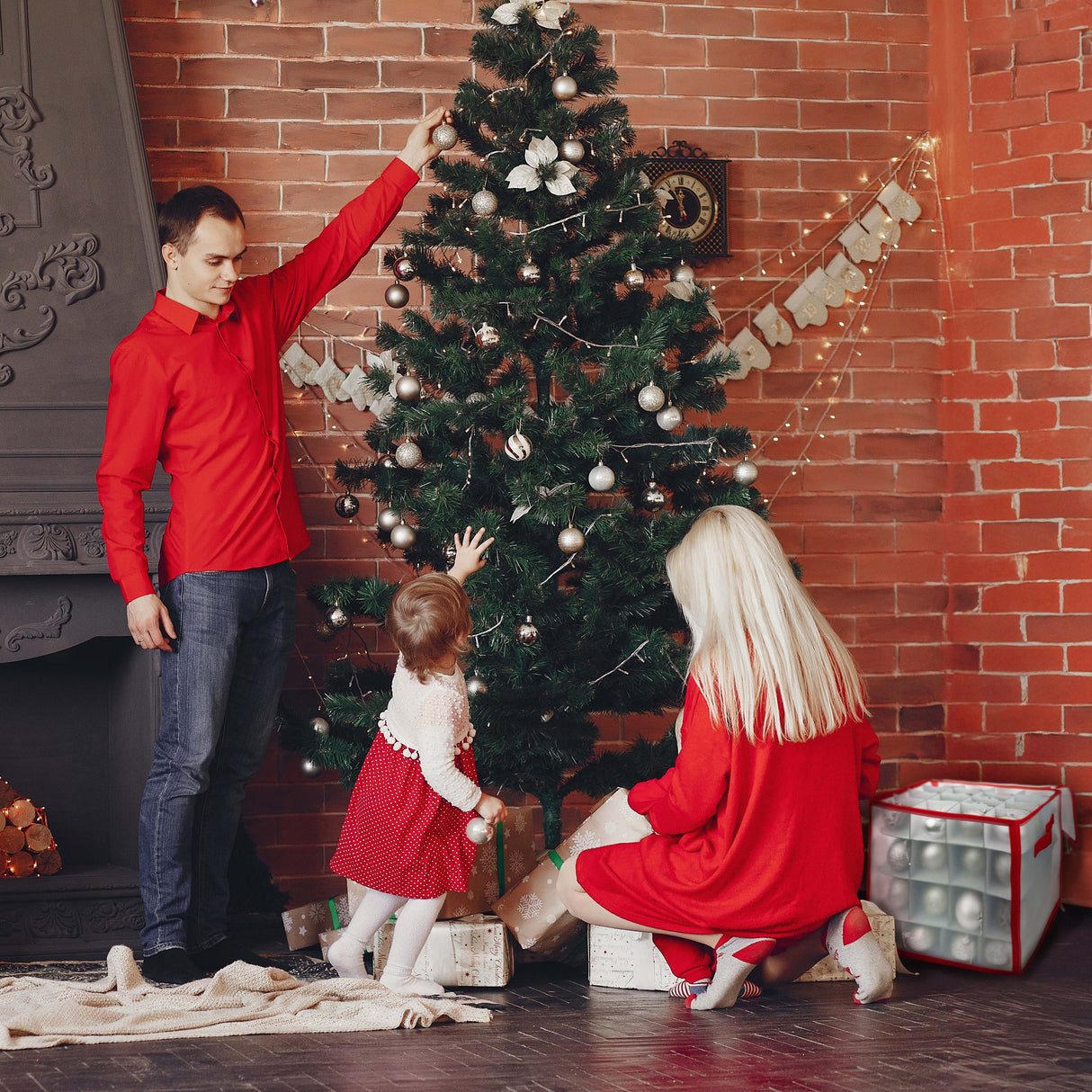 Pojemnik na bombki świąteczne z przegródkami