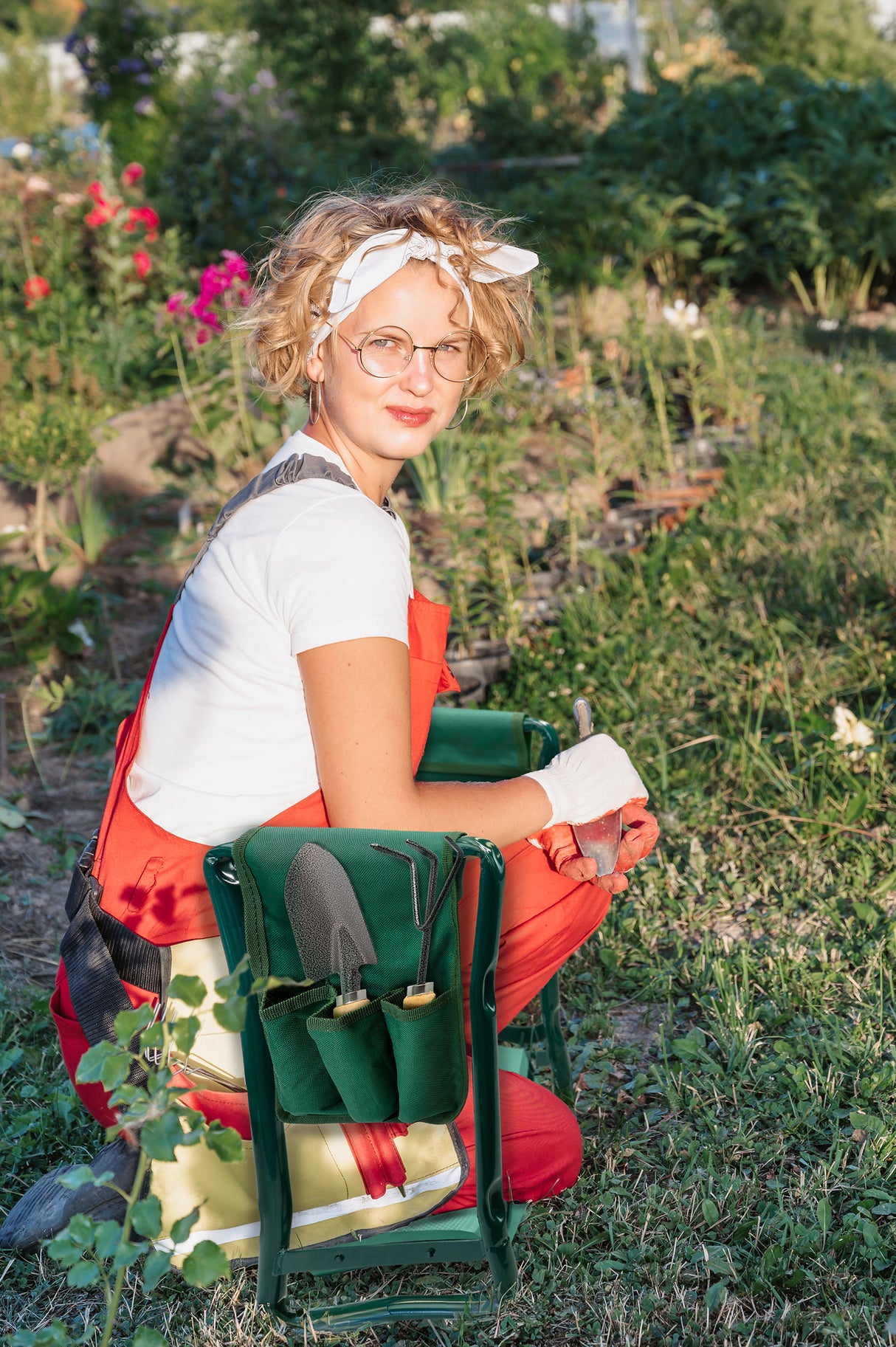 Taboret Ogrodowy Klęcznik 2w1 Składany