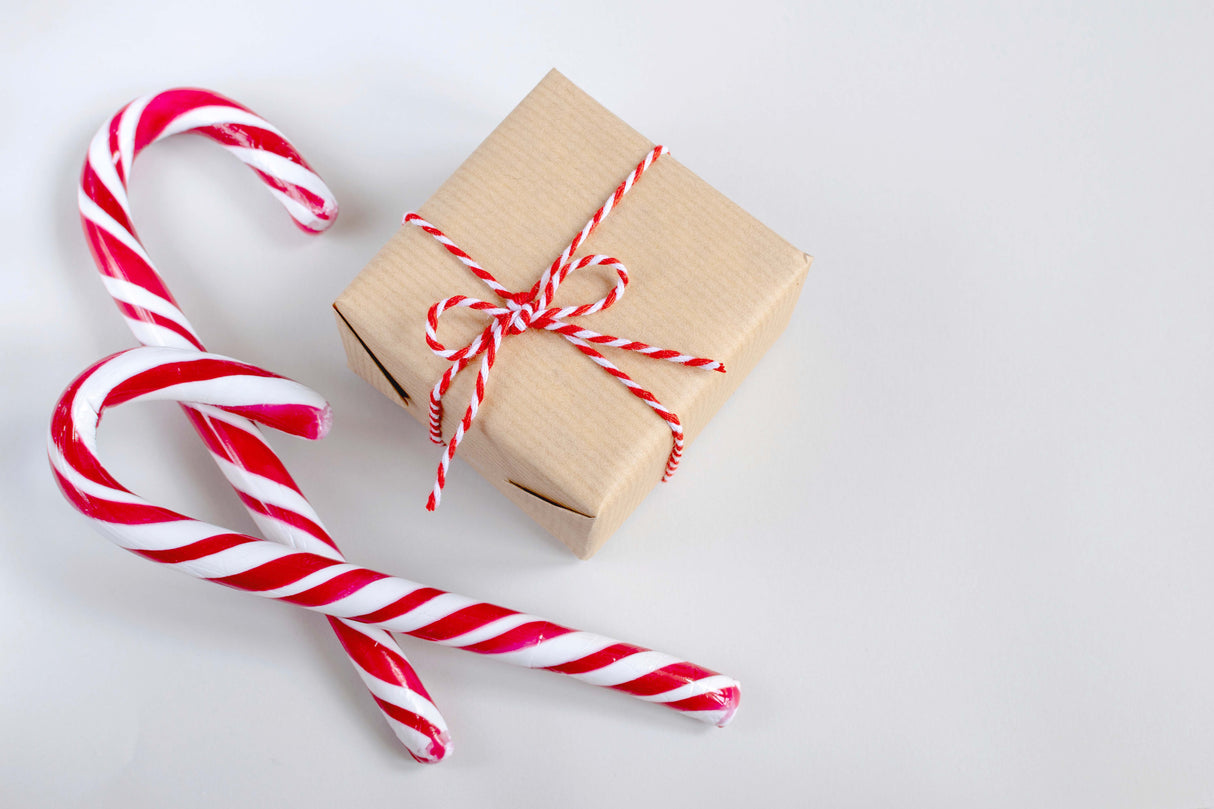 Sznurek bawełniany świąteczny Czerwono-biały