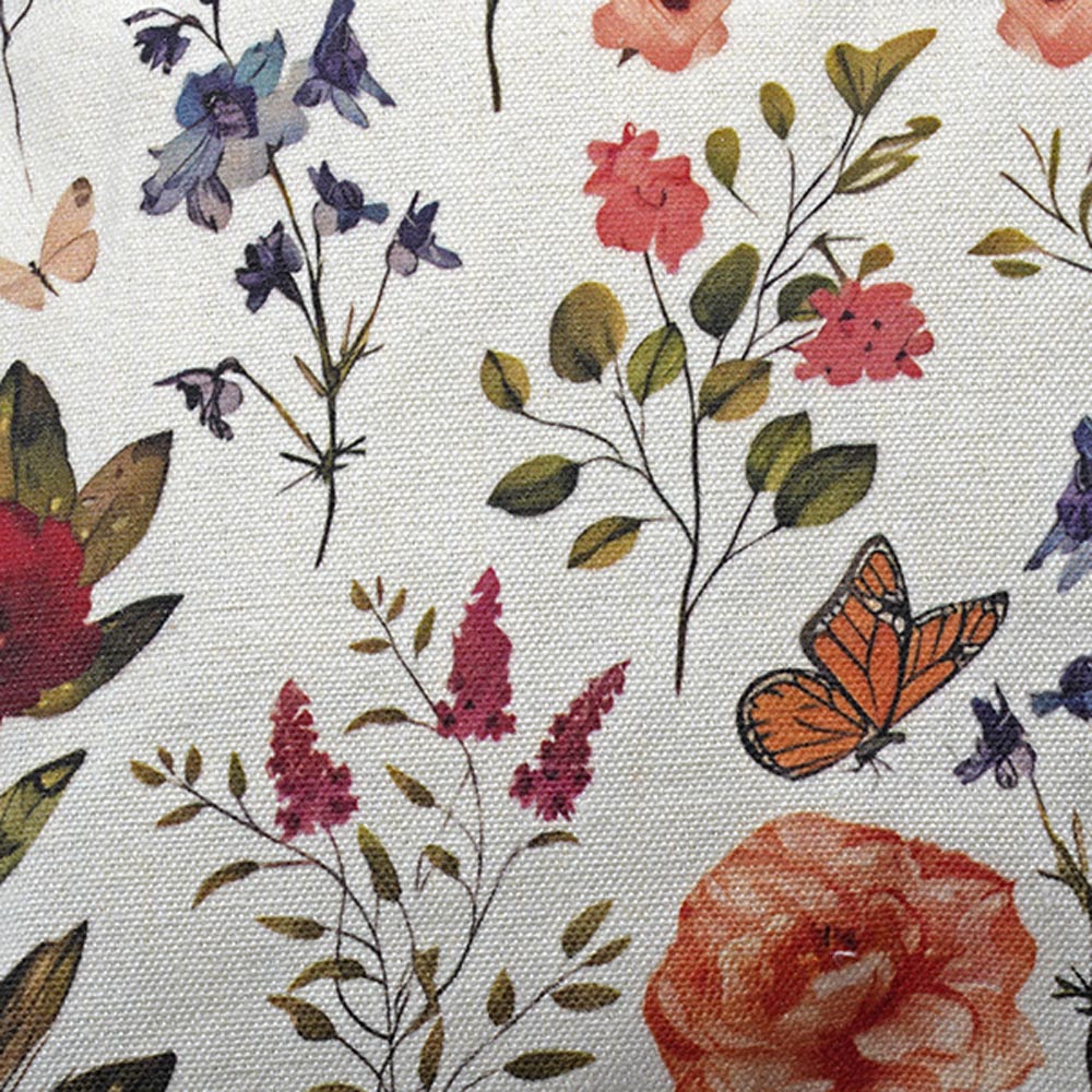 Torba bawełniana 350x380mm Ecru Kwiaty