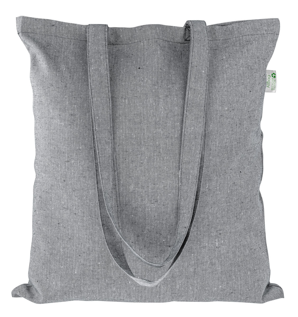 Torba bawełniana 380x420mm Szara melanżowa Uchwyt: 70cm