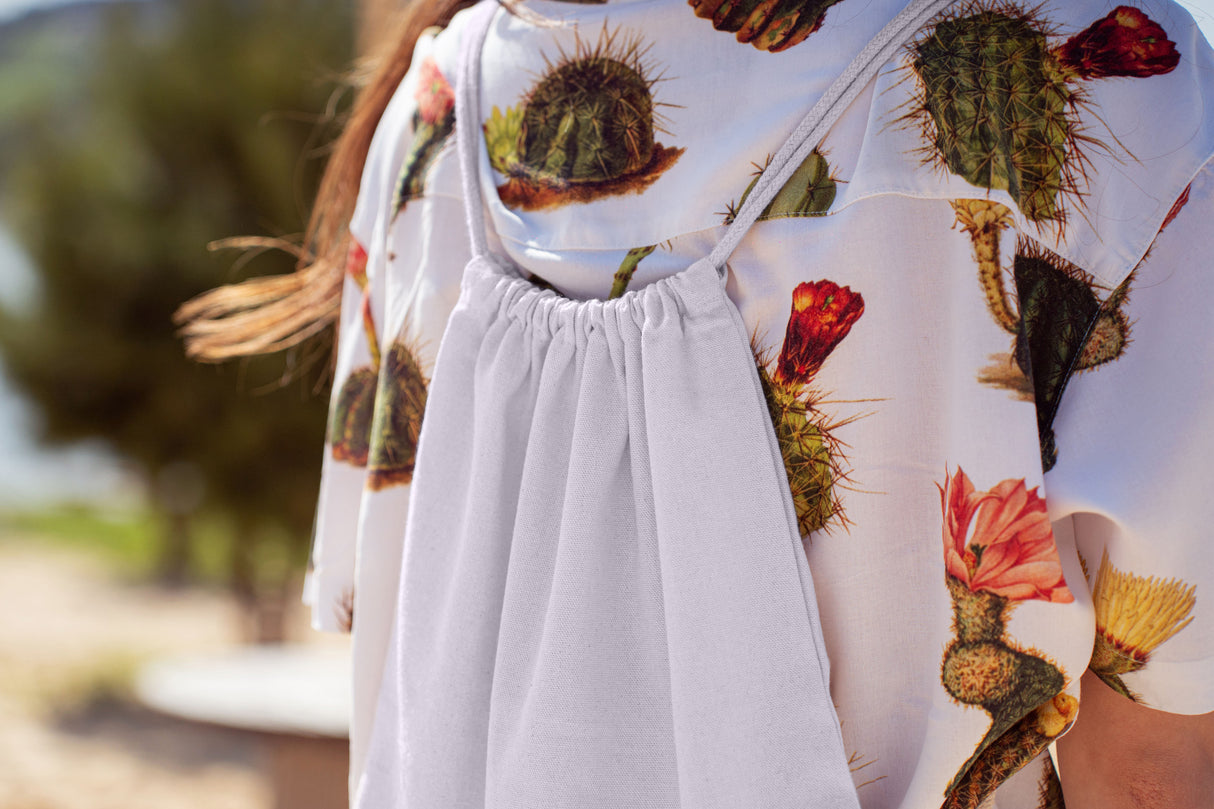 Plecak worek bawełniany Biały 340x400mm