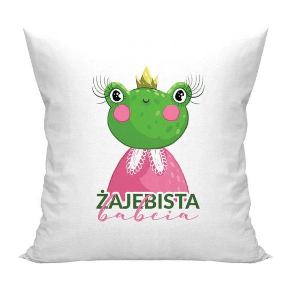 Zestaw Torba Bawełniana,Kubek,Poduszka Żajebista Babcia Prezent na Dzień Babci