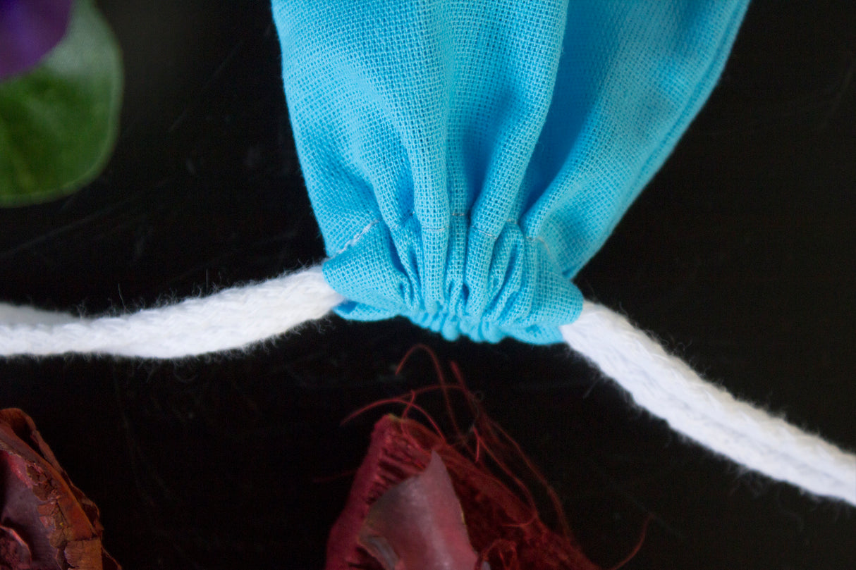 Worek bawełniany 10x15 cm 135 g/m2 niebieski