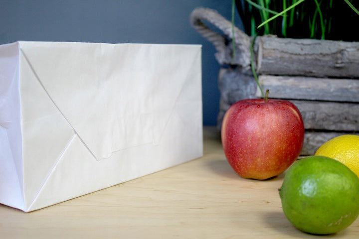 Torba papierowa z uchwytem skręcanym 330x160x380mm Biała