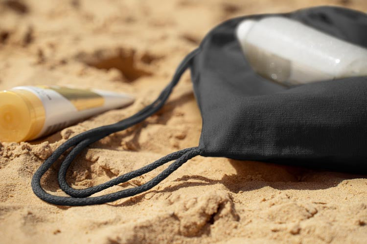 Plecak worek bawełniany Czarny 340x400mm