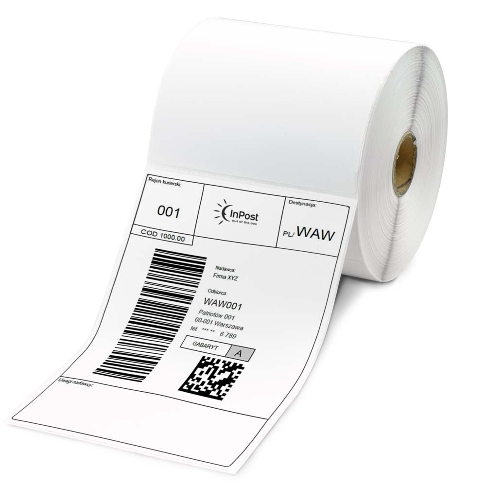 Etykiety termiczne Białe 10x15 cm 500szt. ZEBRA