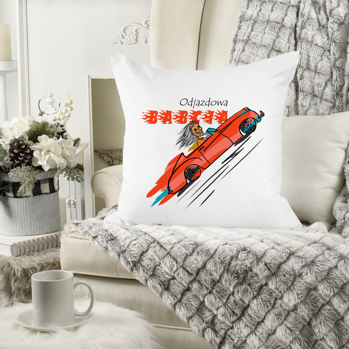 Poduszka na Dzień Babci - Odjazdowa Babcia Prezent na Dzień Babci