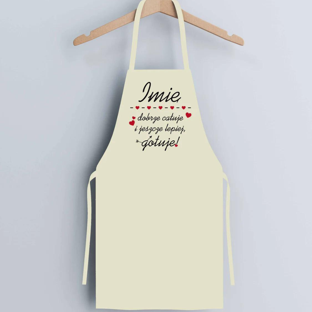 Fartuch bawełniany z nadrukiem - Nie mogę uszczęśliwić wszystkich