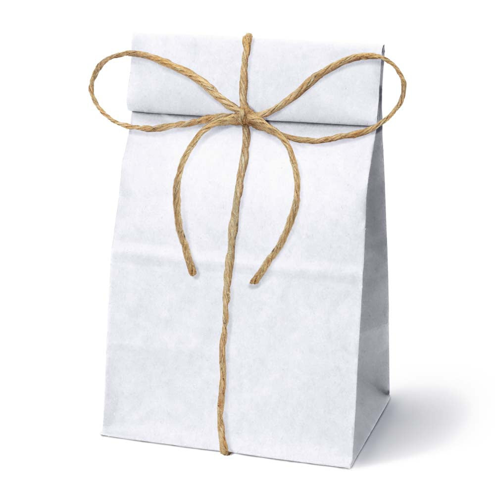 Torba papierowa klockowa 120x95x325mm Biała 1000szt.