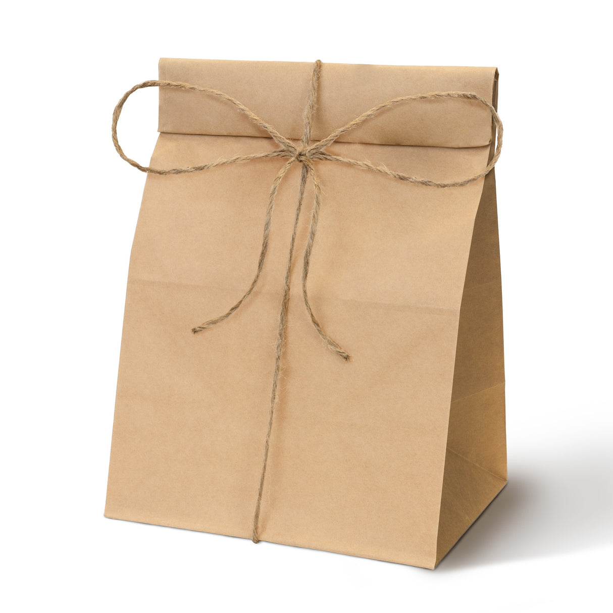 Torba papierowa klockowa 190x130x370mm Brązowa