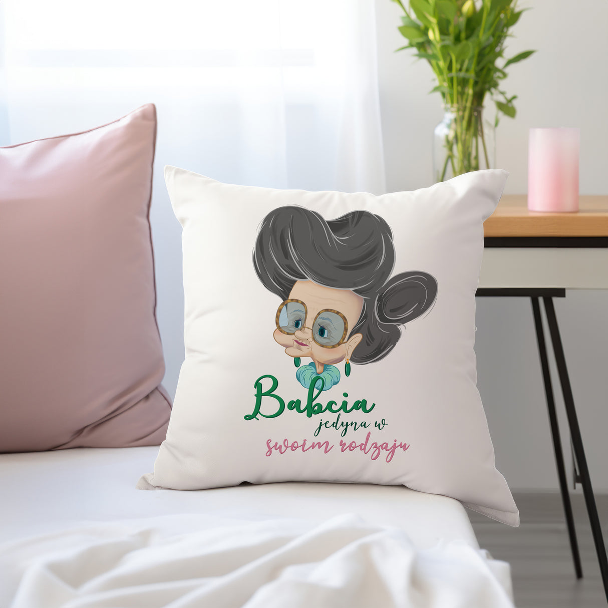 Poduszka na Dzień Babci - Jedyna w swoim rodzaju Prezent na Dzień Babci