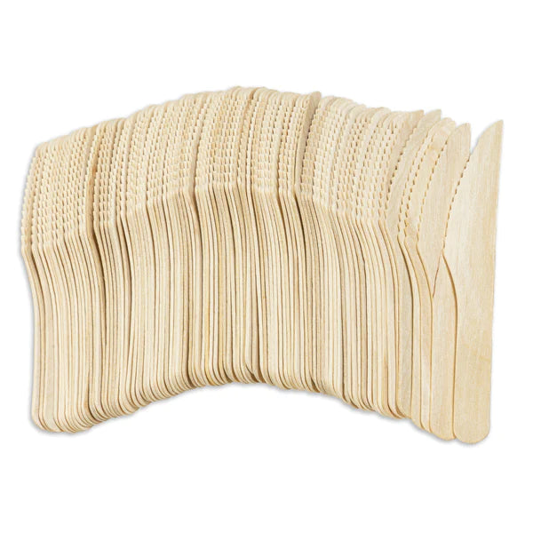 Ekologiczny nóż drewniany 16cm 100szt