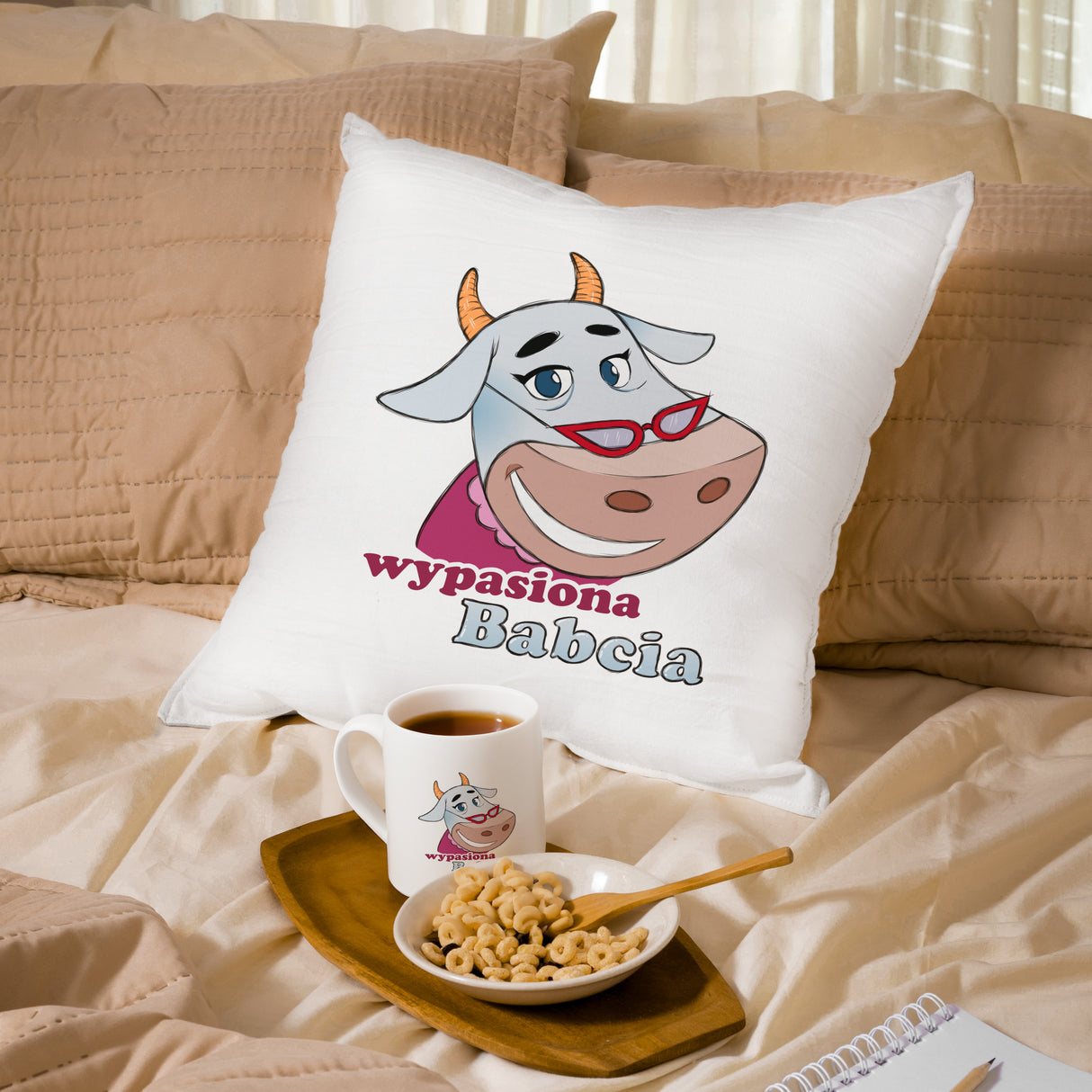 Zestaw Poduszka Kubek Wypasiona Babcia Prezent na Dzień Babci