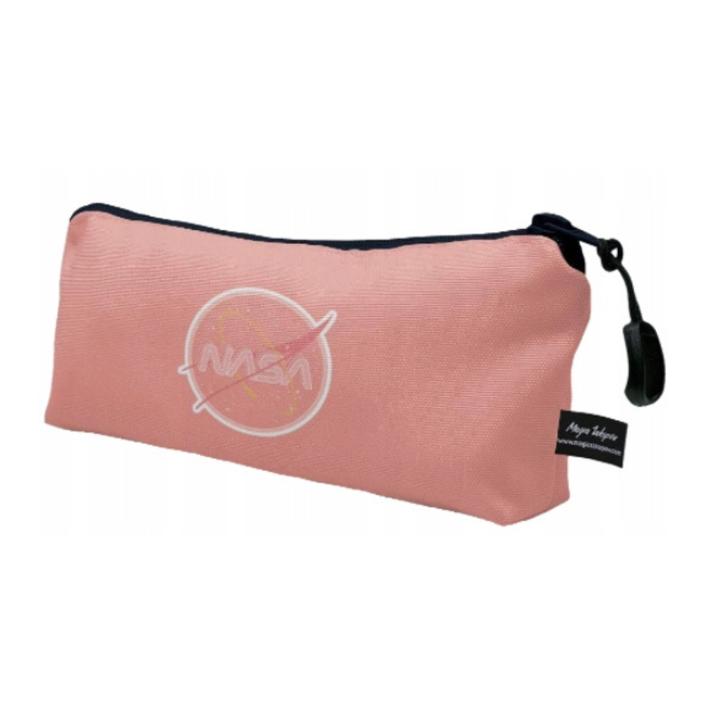 Piórnik szkolny różowy NASA