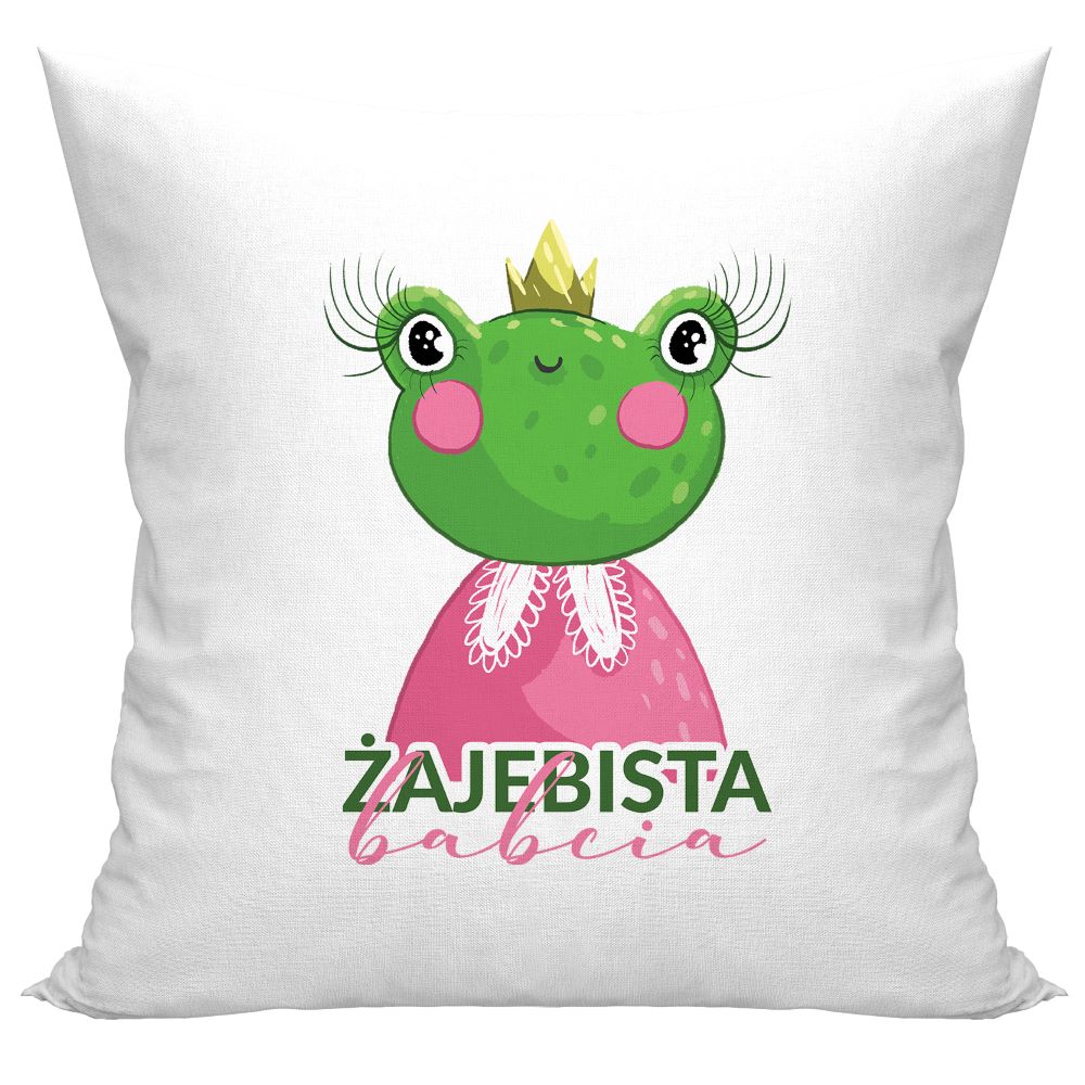 Poduszka na Dzień Babci - Żajebista babcia Prezent na Dzień Babci