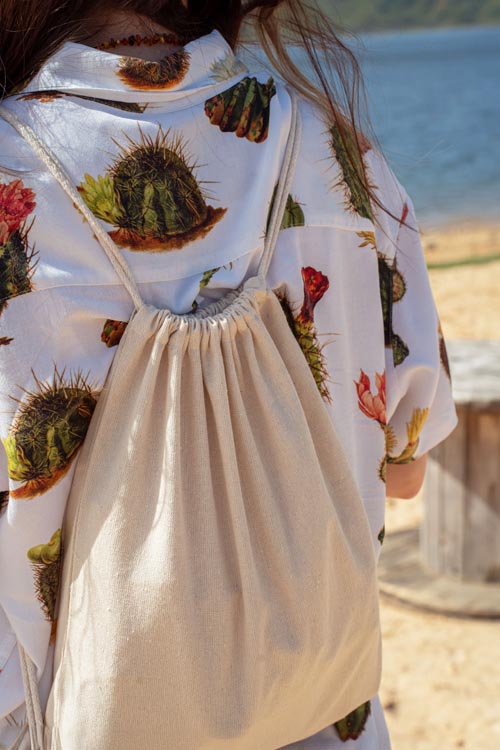 Plecak worek bawełniany Ecru 370x410mm