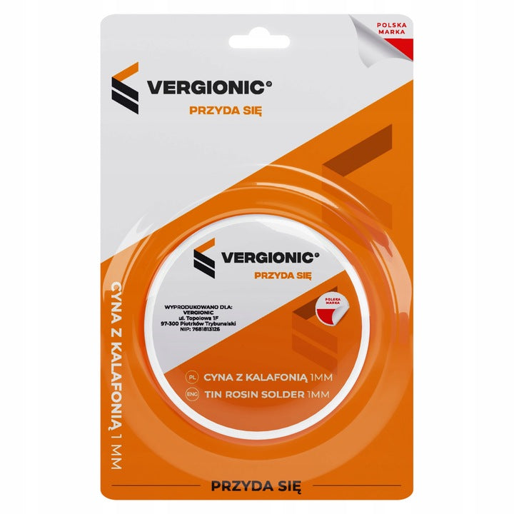 Cyna do Lutowania 100g z Kalafonią 1mm w rolce