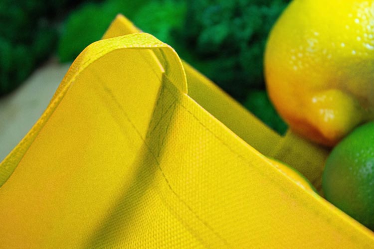 Torba polipropylenowa Żółta 360x420mm Uchwyt: 70cm