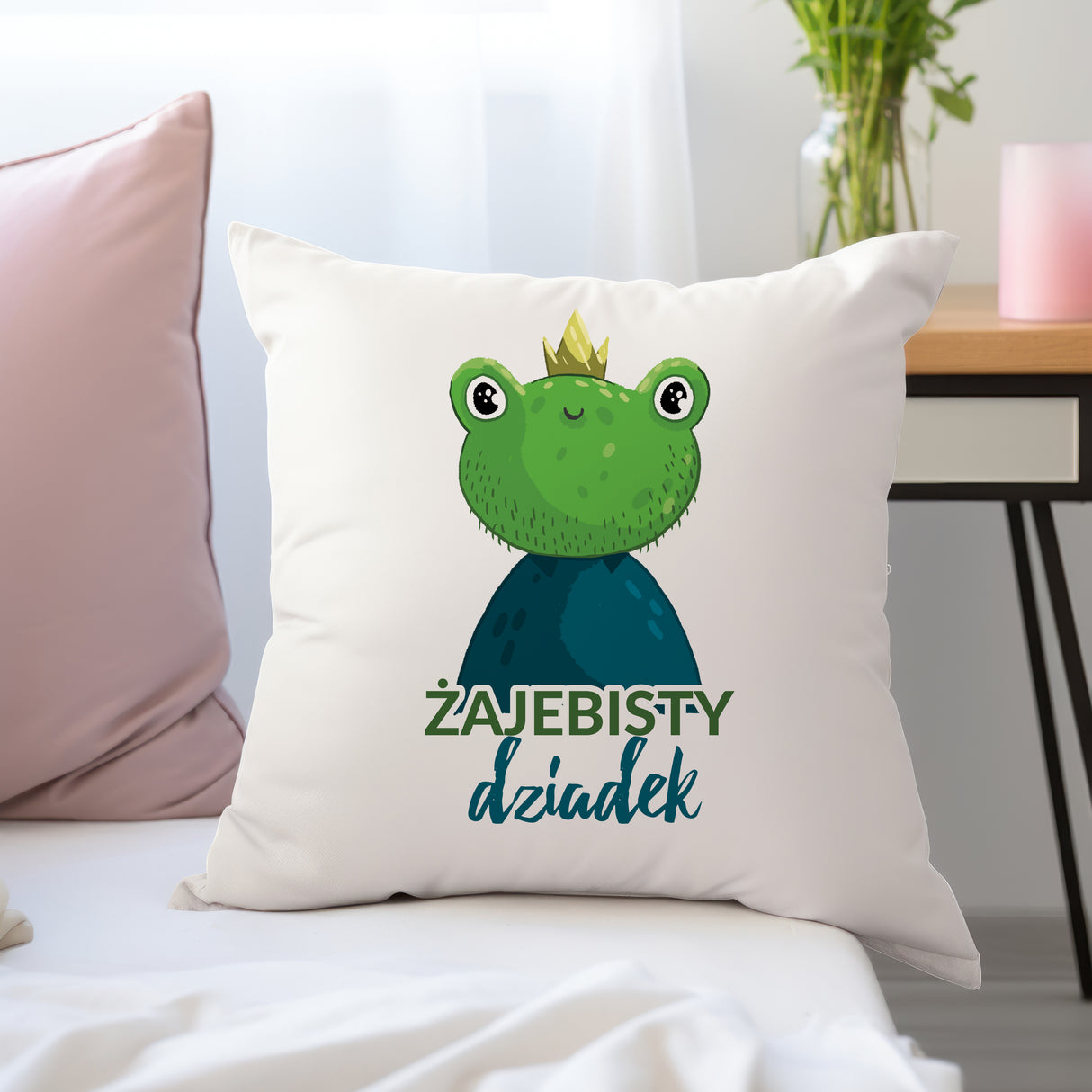 Poduszka na Dzień Dziadka - Żajebisty dziadek Prezent na Dzień Dziadka