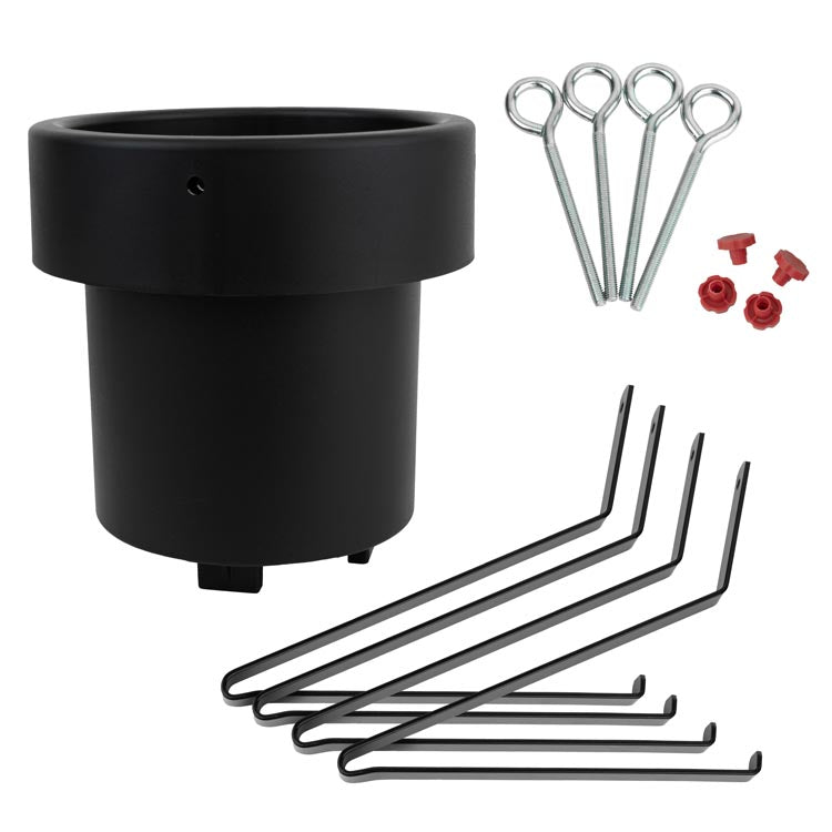 Metalowy stojak na choinkę Czarny