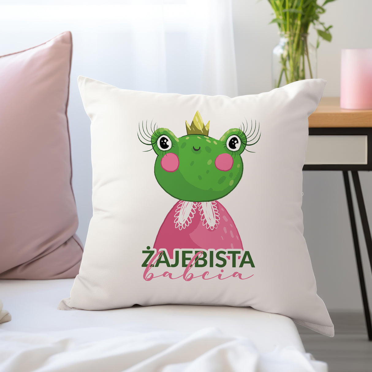 Poduszka na Dzień Babci - Żajebista babcia Prezent na Dzień Babci