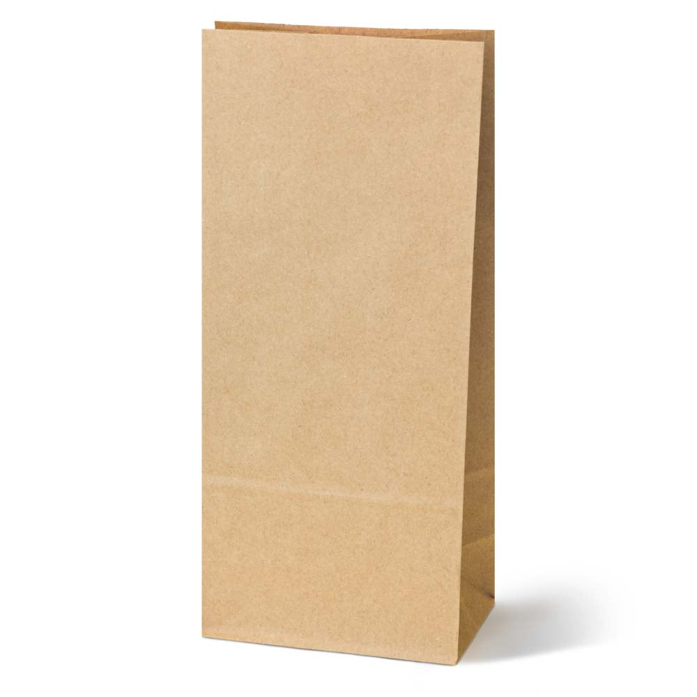 Torba papierowa klockowa 120x95x325mm Brązowa 1000 szt.