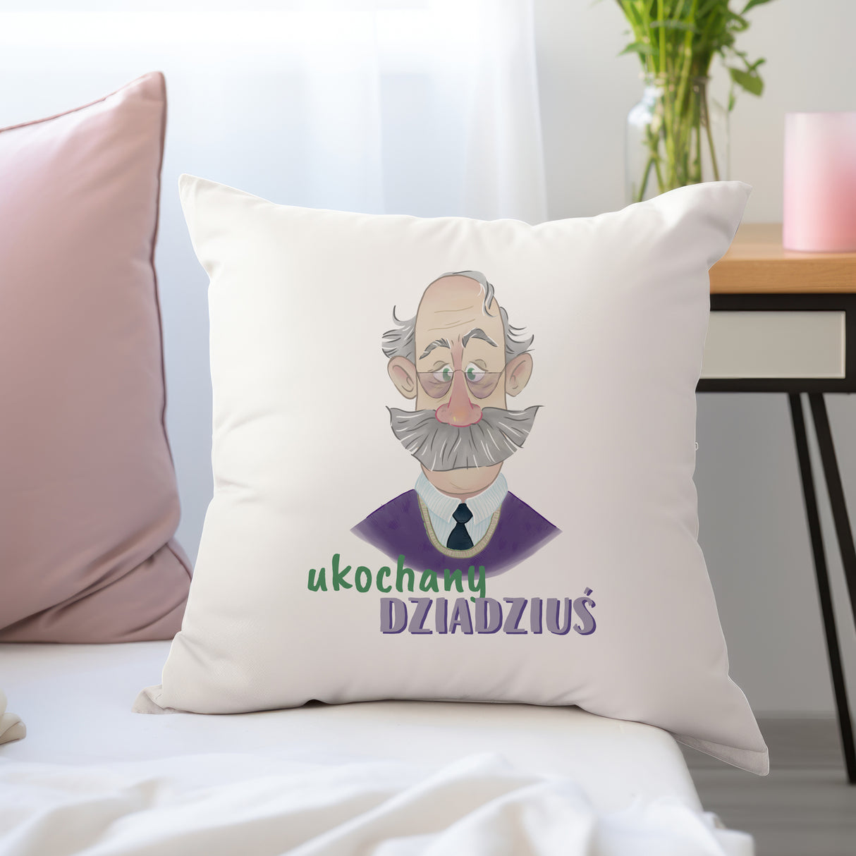 Poduszka na Dzień Dziadka - Ukochany Dziadziuś Prezent na Dzień Dziadka