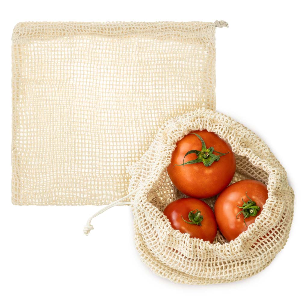 Worek z siatki bawełnianej 100x120mm Ecru