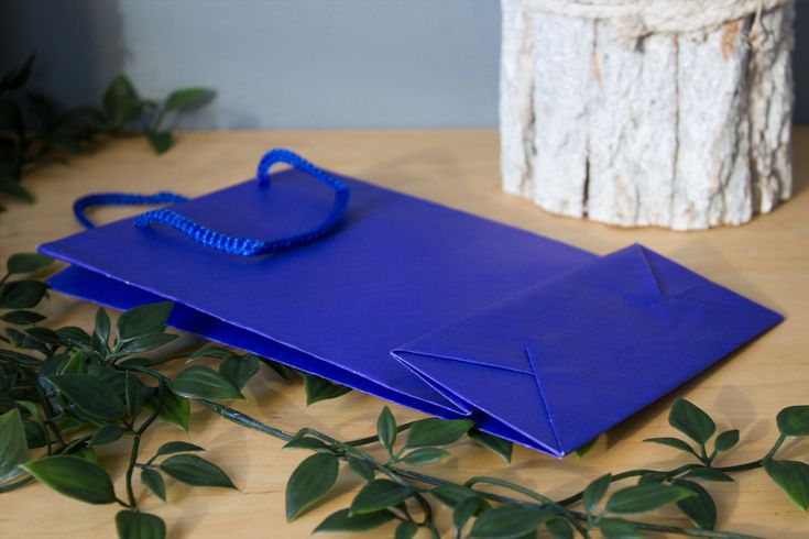 Torba papierowa ECO prestige 170x70x250mm Granatowa