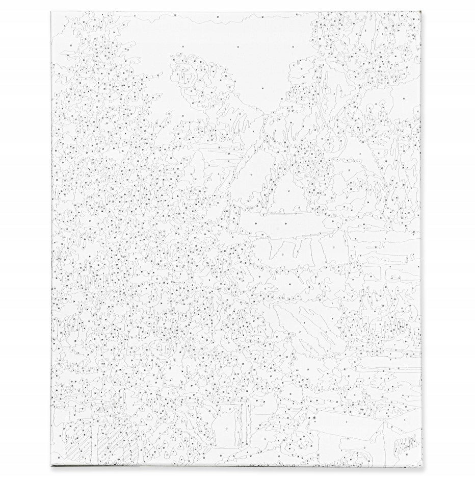 Malowanie po numerach Mikołaj 40x50 cm