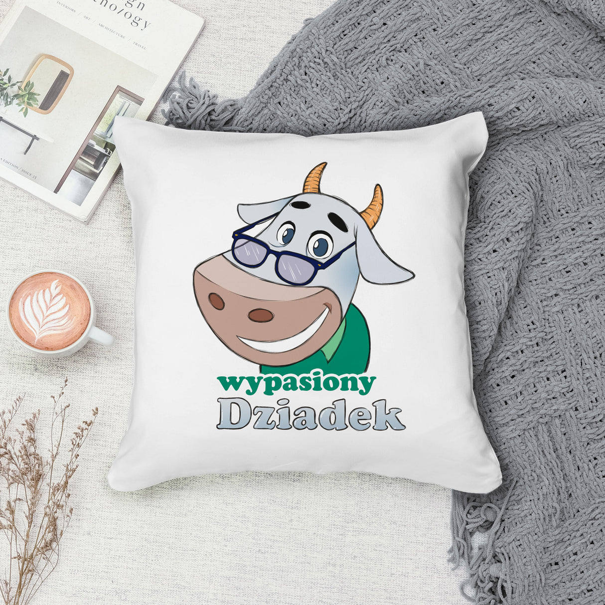 Poduszka na Dzień Dziadka - Wypasiony dziadek Prezent na Dzień Dziadka