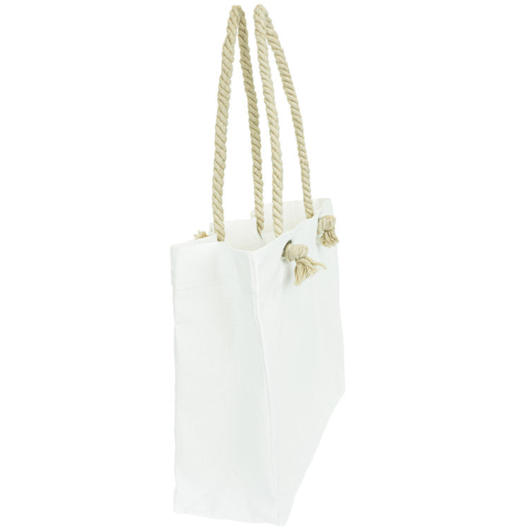 Torba bawełniana Biała 420x140x140x380mm Plażowa