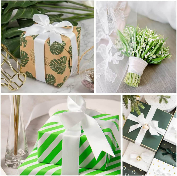 Tasiemka satynowa BIAŁA 6mm