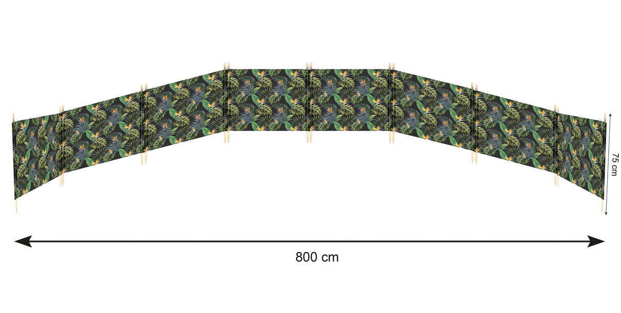 Parawan plażowy 8M MONSTERA